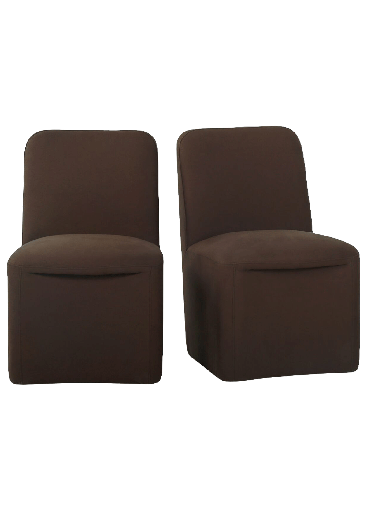 Bent Rolling Dining Chair - Set of Two