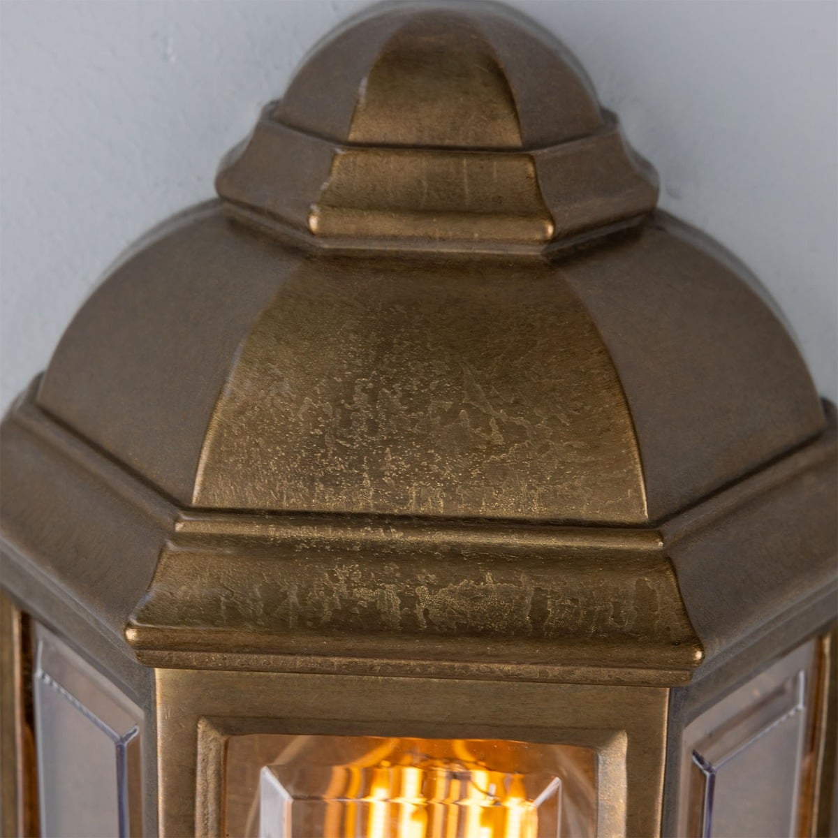 Brent Traditional Antique Brass Outdoor Wall Sconce