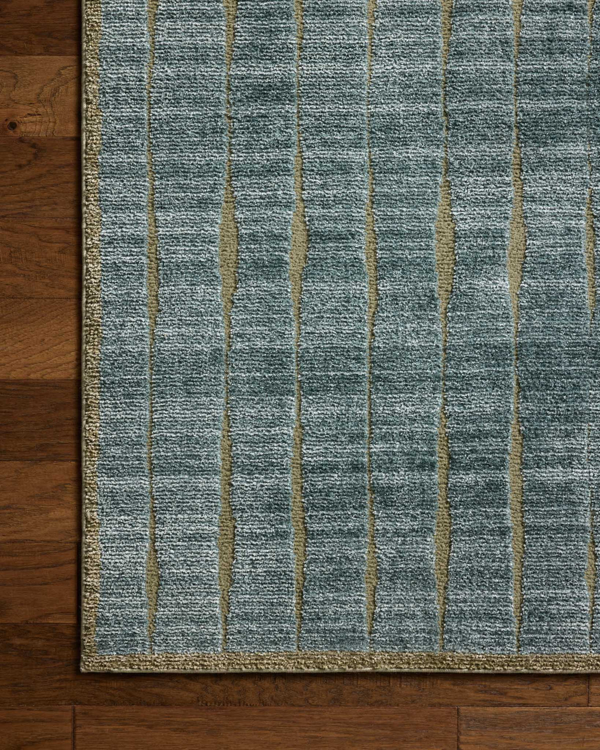 Calvin Ocean/Olive Rug – detail