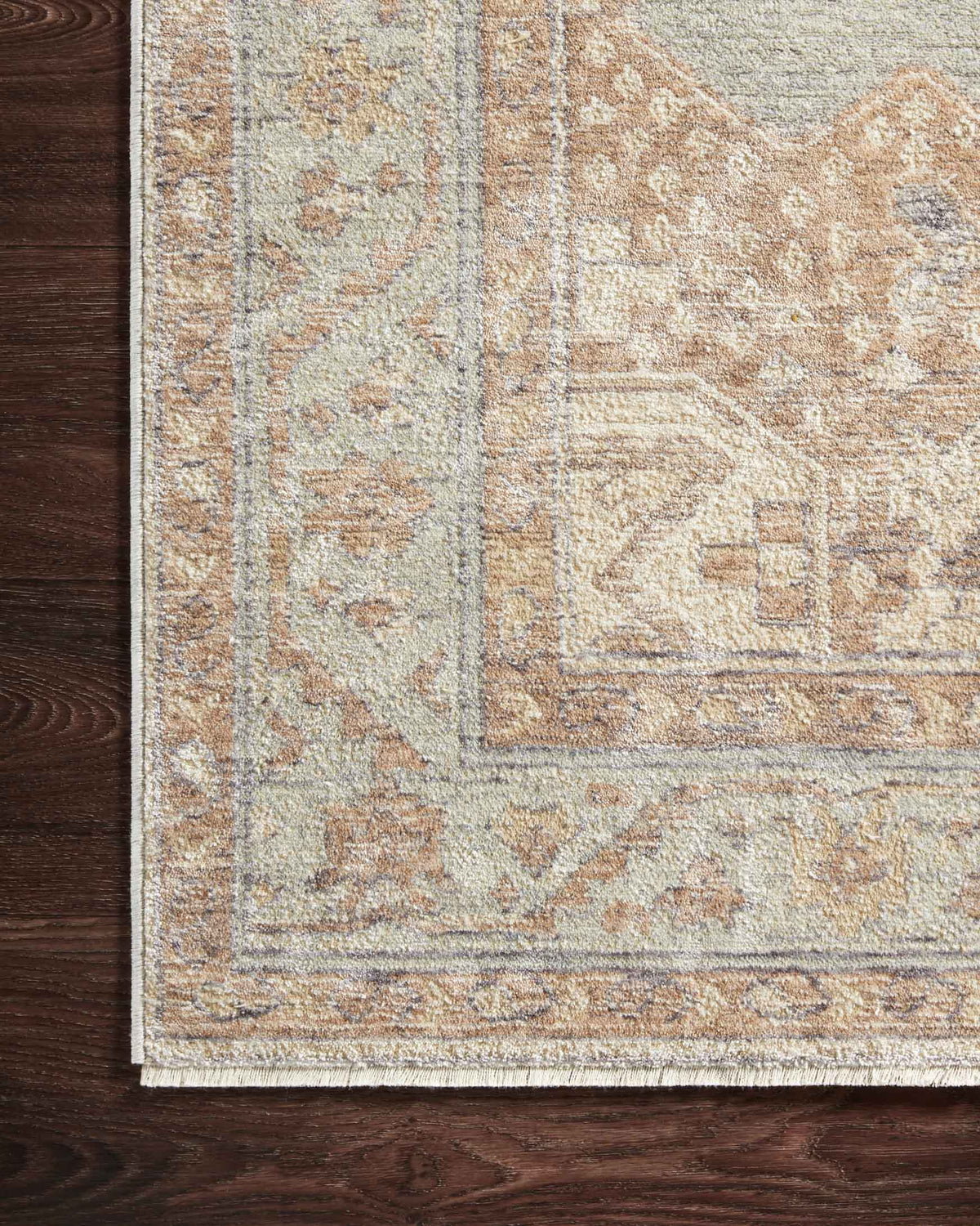 Carlisle Seafoam/Taupe Rug – detail