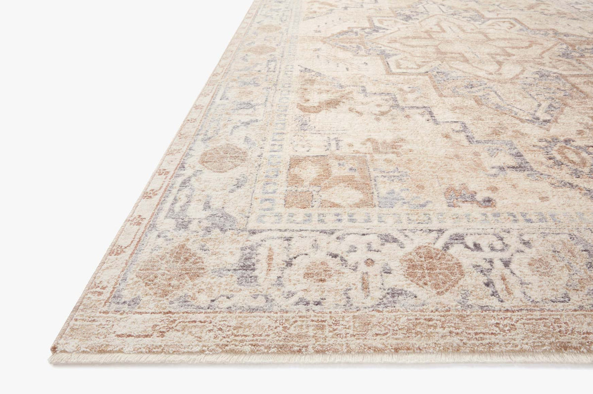 Carlisle Beige/Slate Rug – corner detail