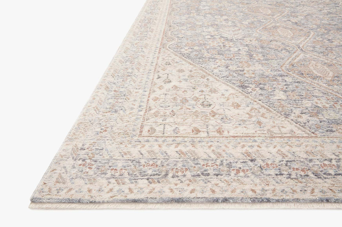 Carlisle Blue/Ivory Rug – corner detail