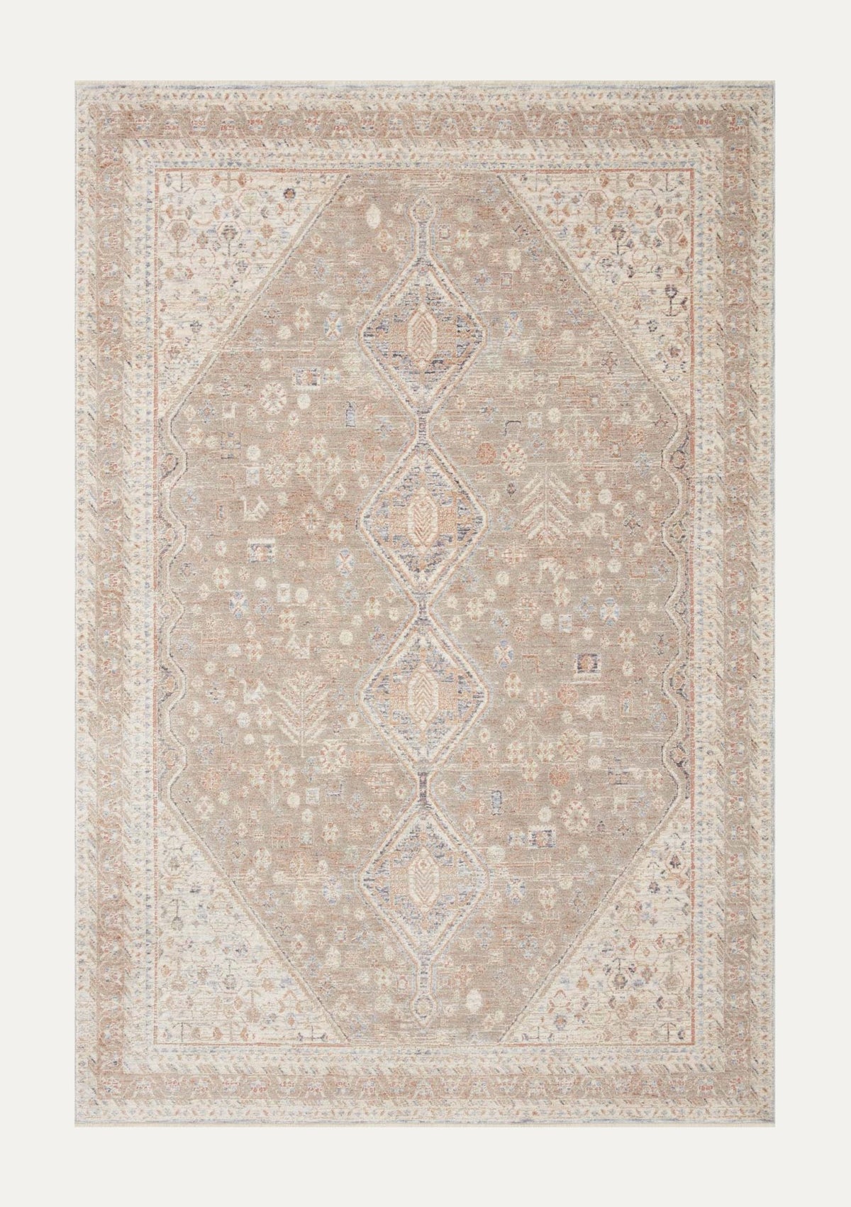 Carlisle Taupe/Ivory Rug | Magnolia Home by Joanna Gaines × Loloi