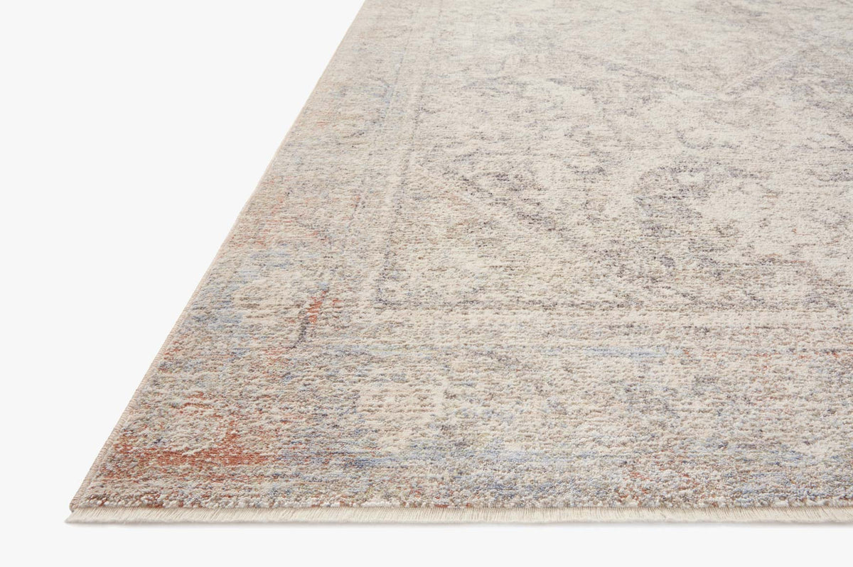 Carlisle Slate/Ivory Rug – corner detail