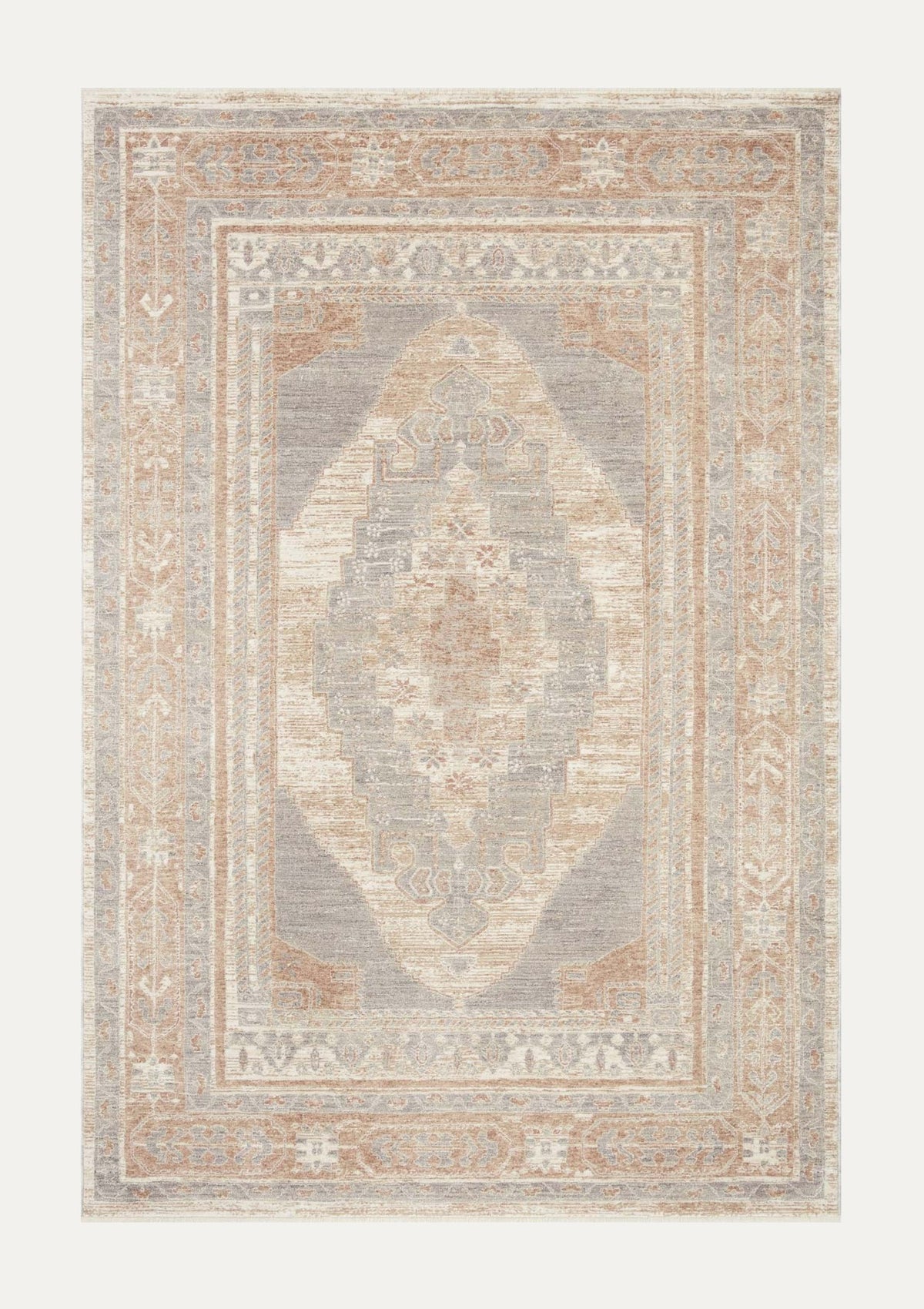 Carlisle Slate/Taupe Rug | Magnolia Home by Joanna Gaines × Loloi