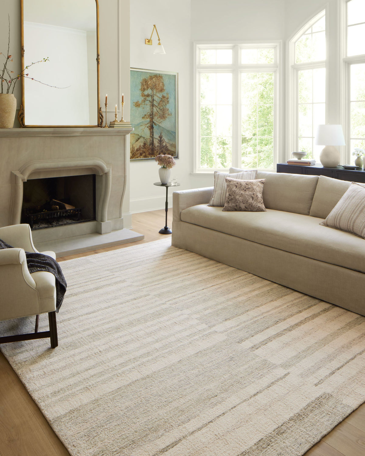 Chris Natural/Sage Rug – room scene