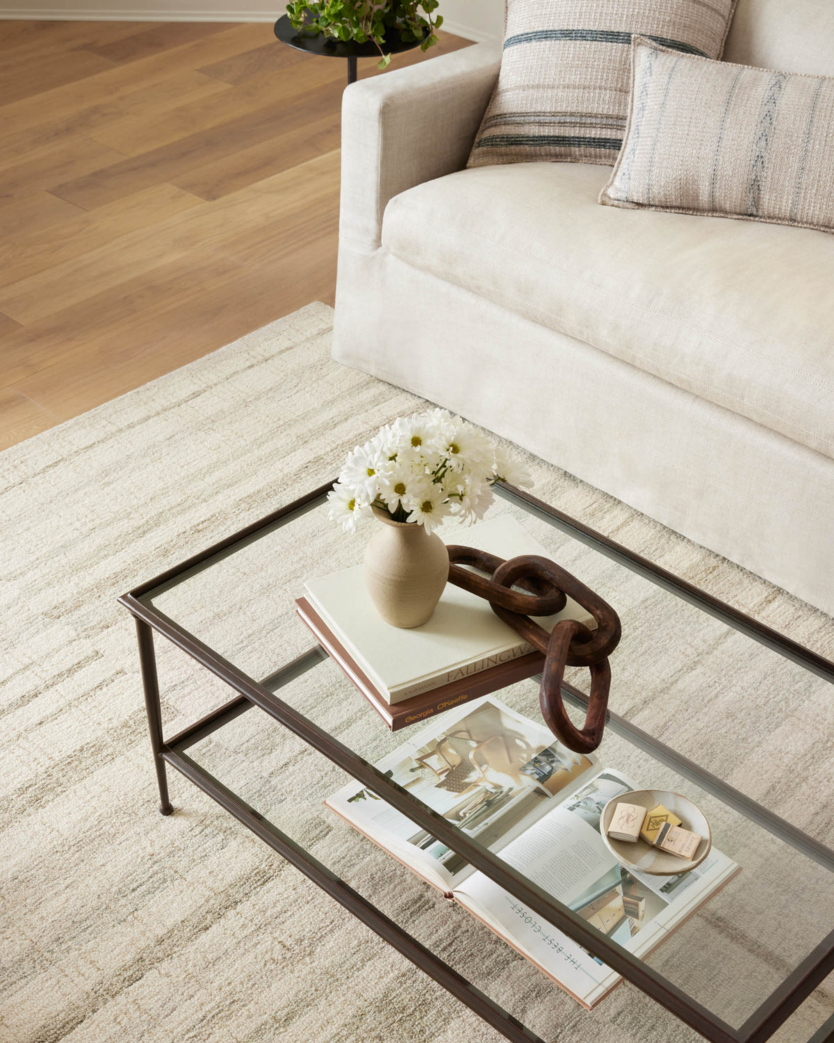 Chris Natural/Sage Rug – room scene