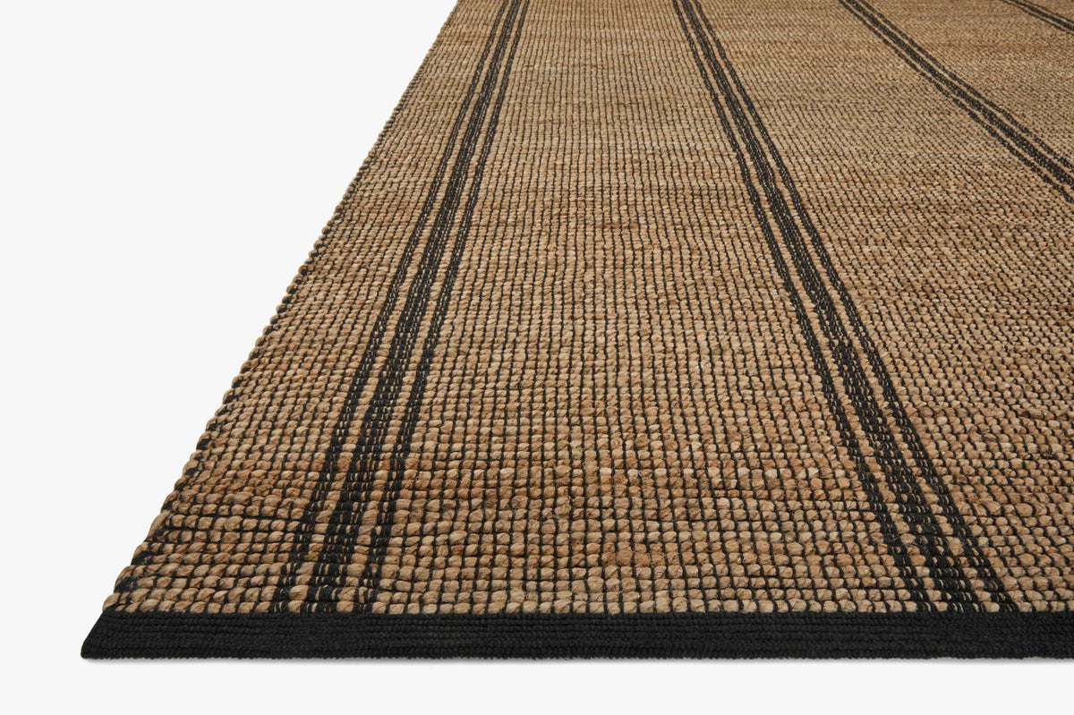Colton Natural/Black Rug – corner detail