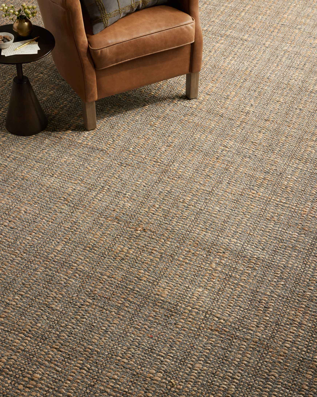 Cornwall Charcoal/Natural Rug – detail