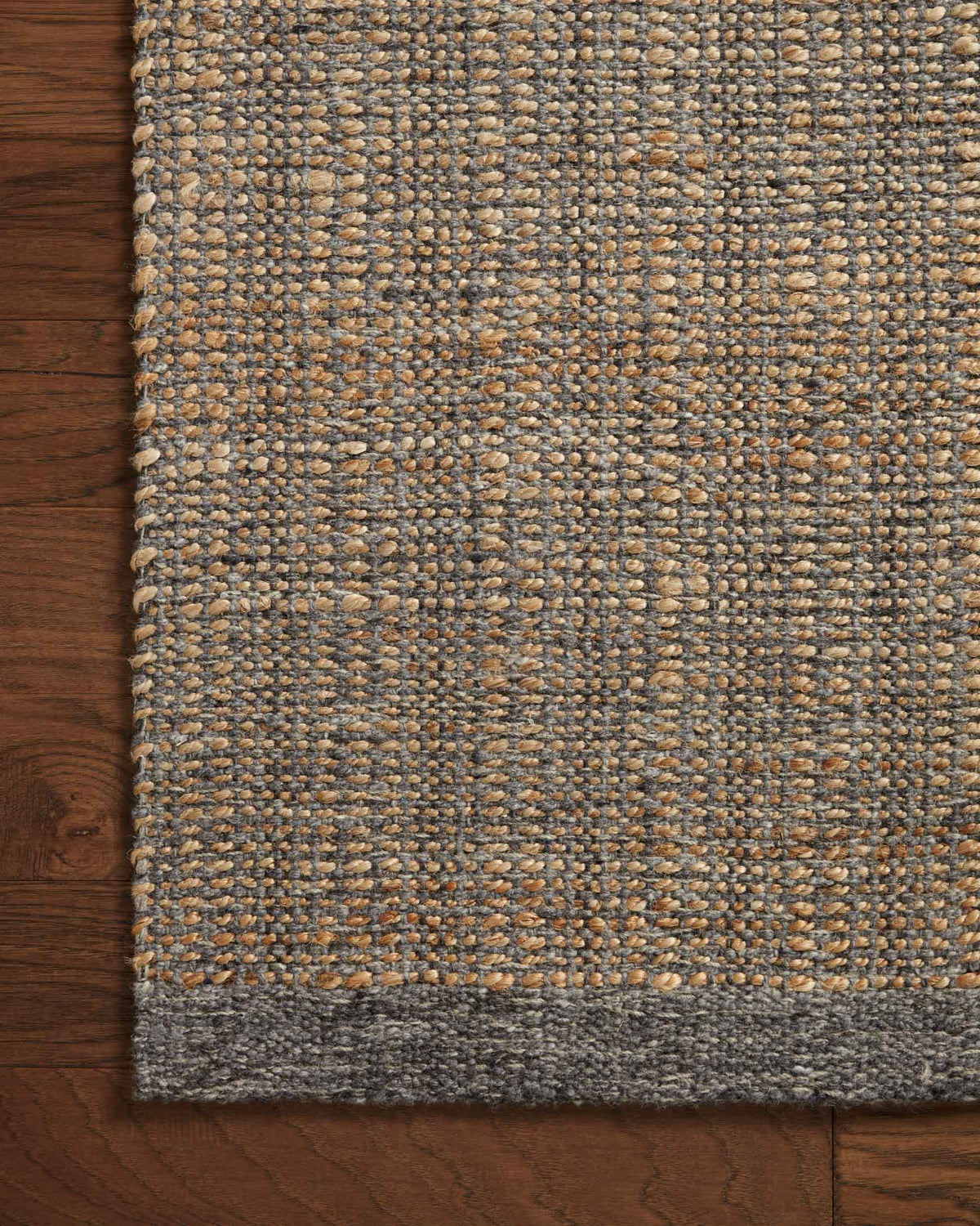 Cornwall Charcoal/Natural Rug – detail