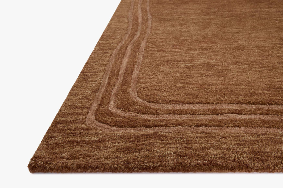 Craven Spice/Rose Rug – corner detail
