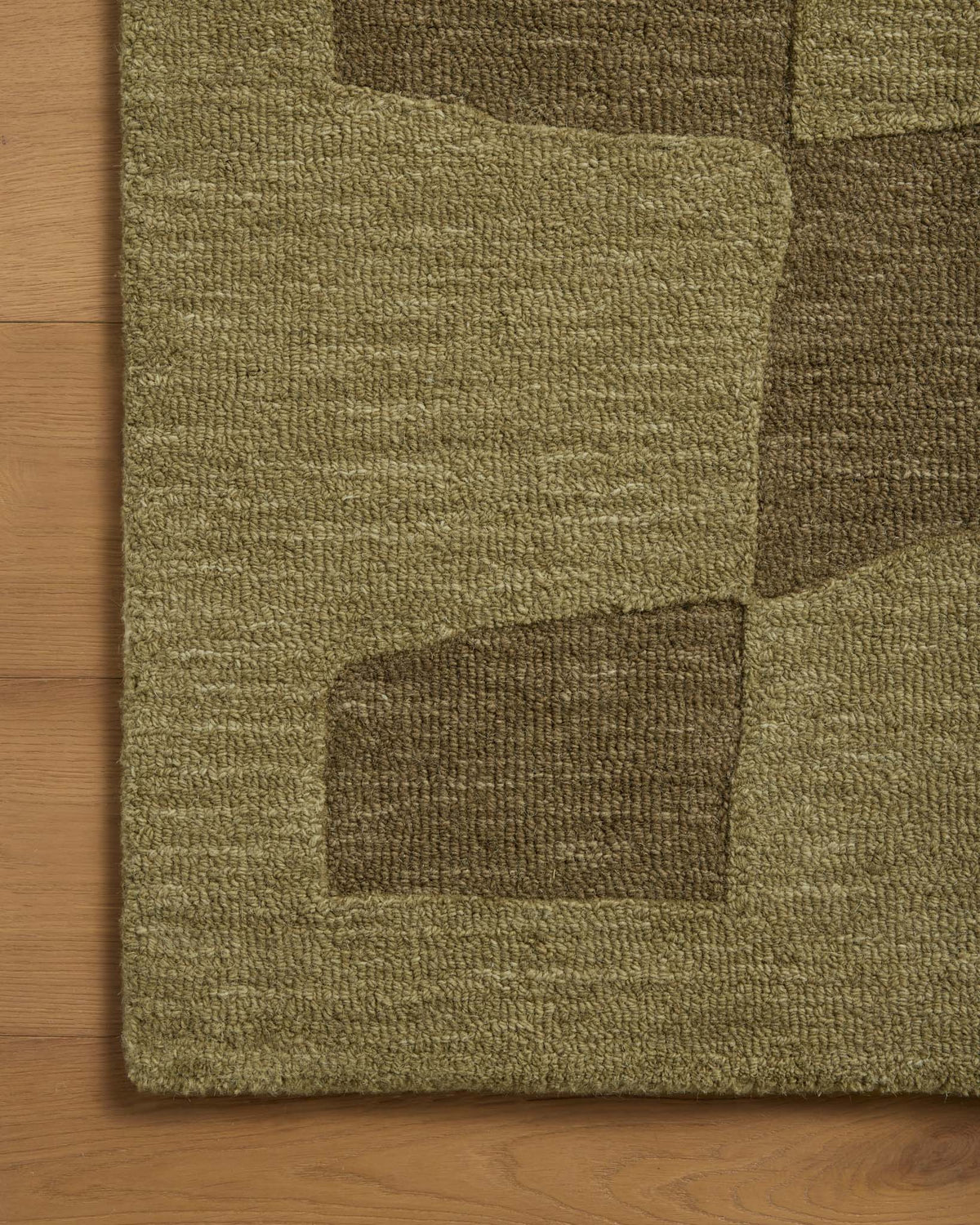 Craven Green/Olive Rug – detail