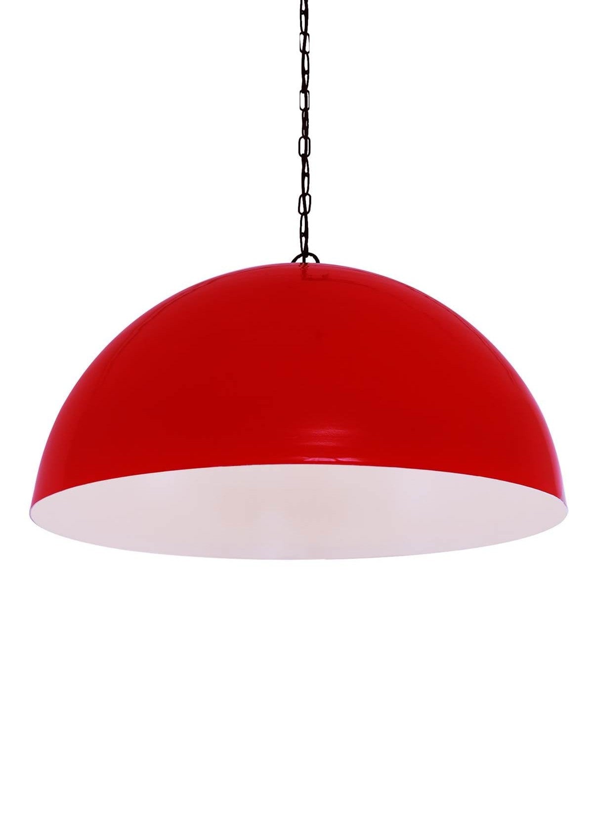Copenhagen Large Scandinavian Dome Pendant Light – Red