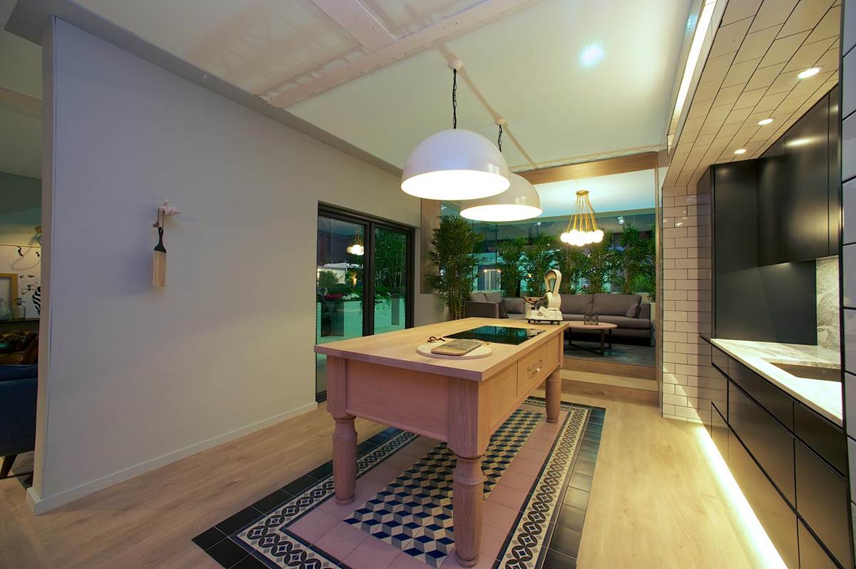 Copenhagen Large Scandinavian Dome Pendant Light – above a Kitchen Island