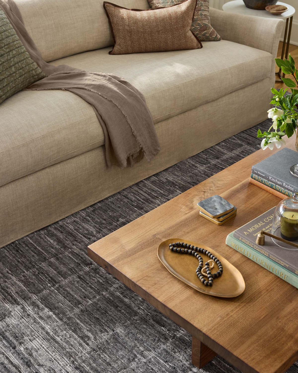 Daniel Slate Rug – room scene