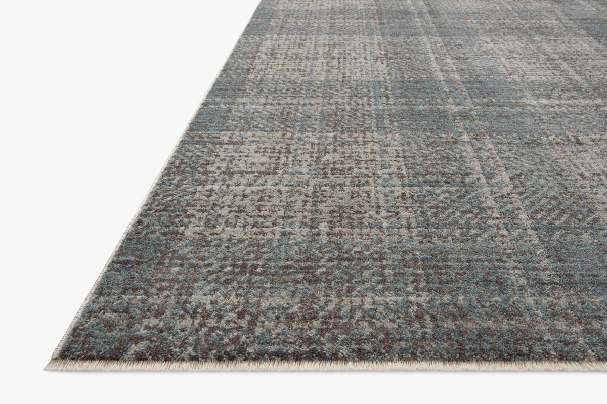 Ember Denim Charcoal Rug – corner detail