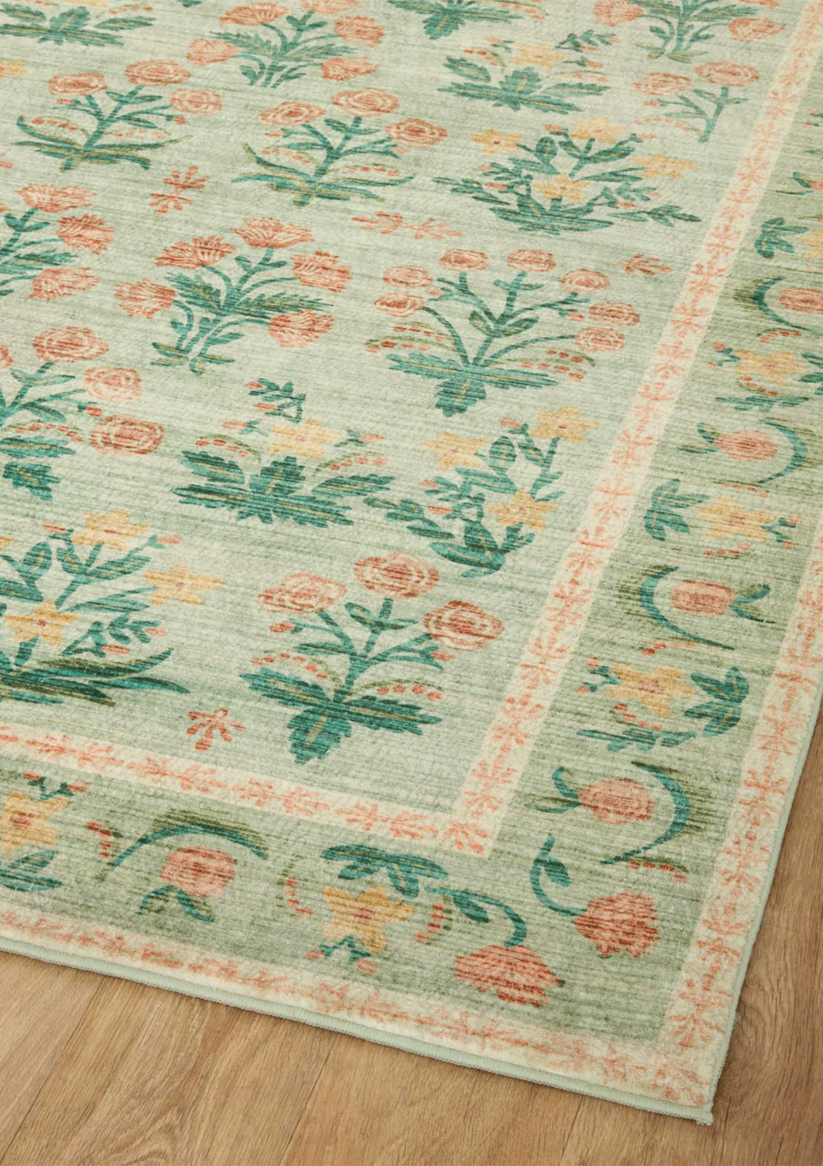 Eden Mughal Rose Moss Rug