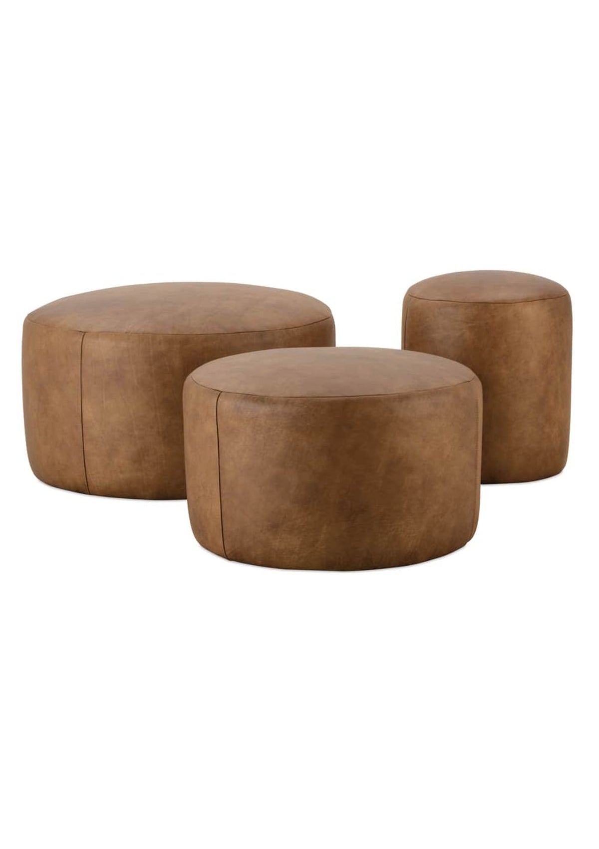 Elio Leather Ottoman