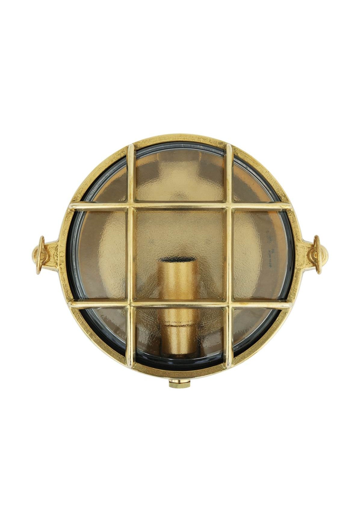 Ergo Marine Round Small Bulkhead Wall Sconce – Raw Brass