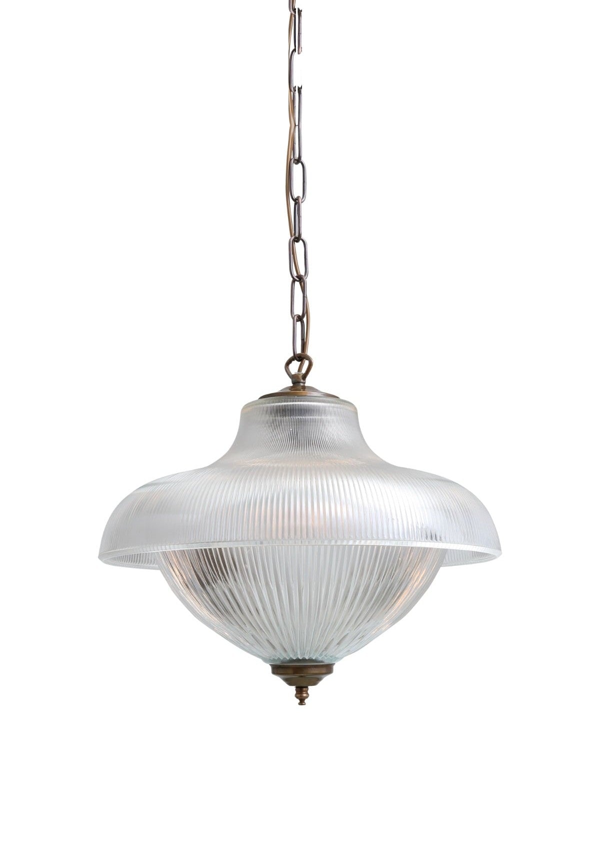 Essence Double Prismatic Pendant Light – Antique Brass