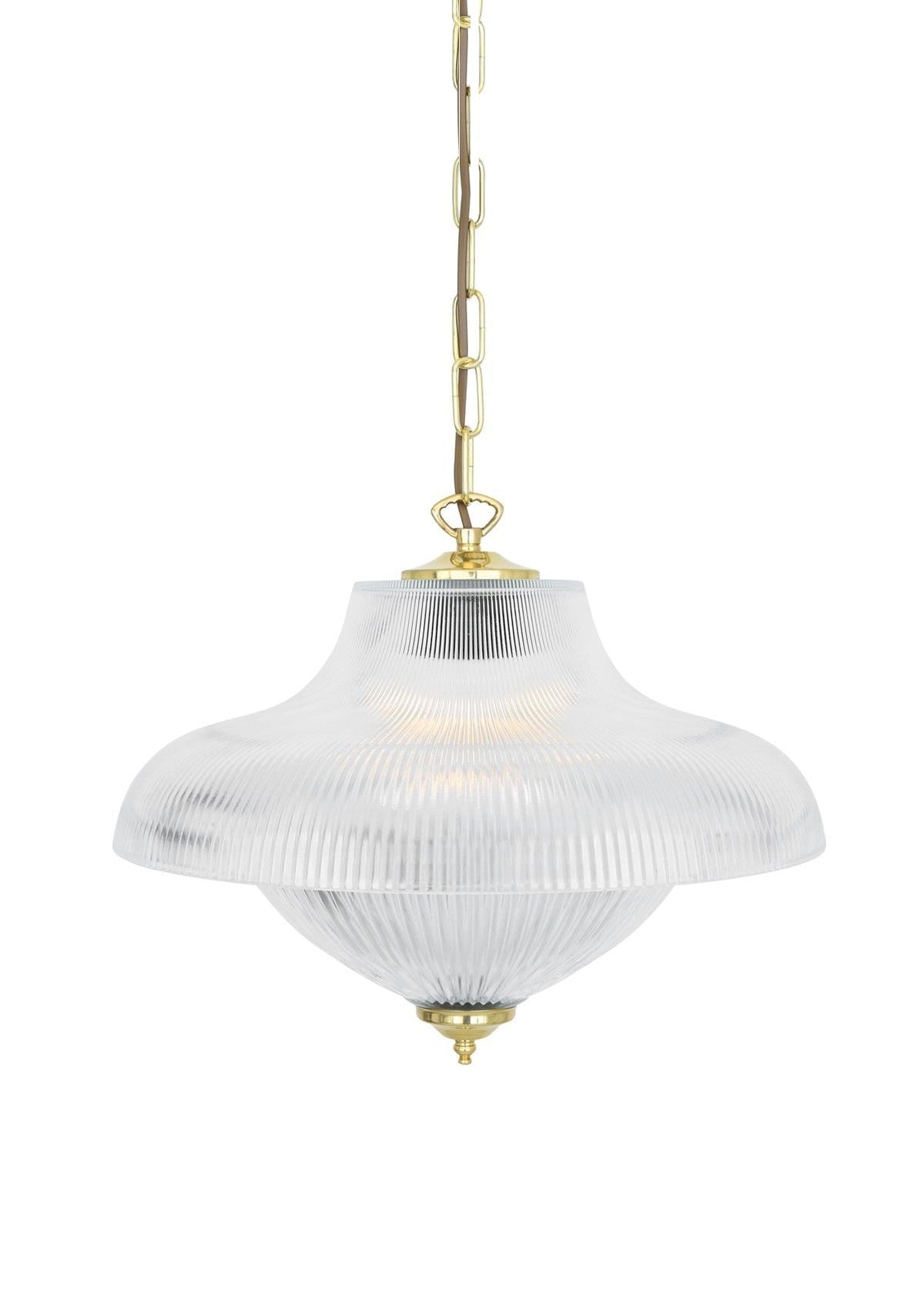 Essence Double Prismatic Pendant Light – Polished Brass