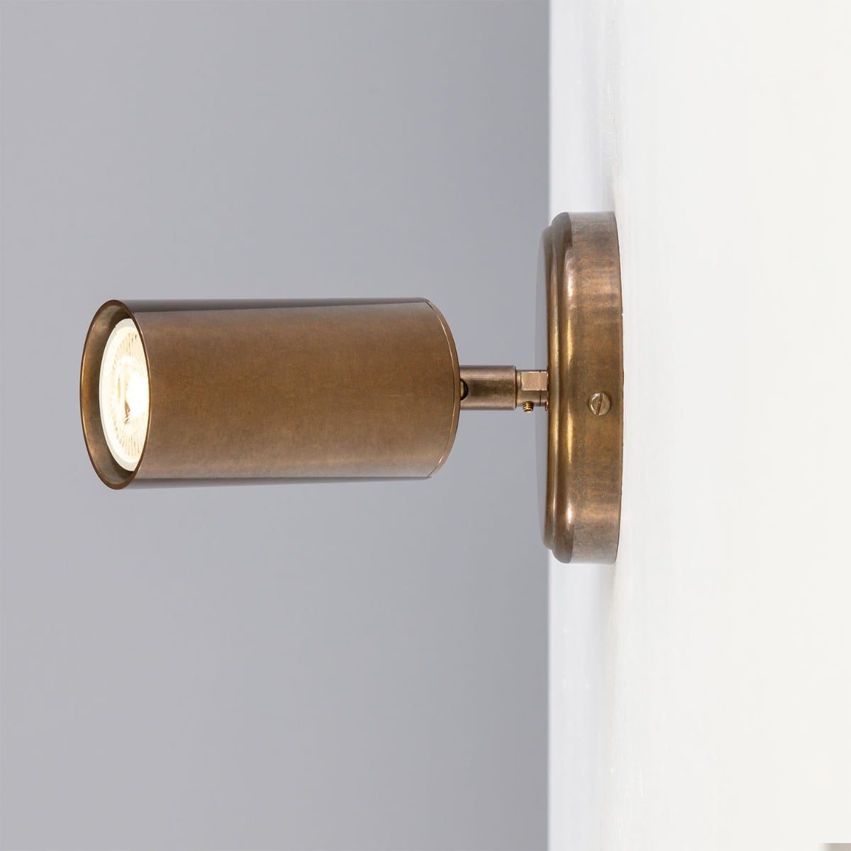 Evanston Directional Brass Wall Spotlight