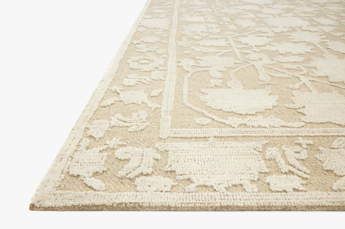 Gloria Natural/Ivory Rug – corner detail