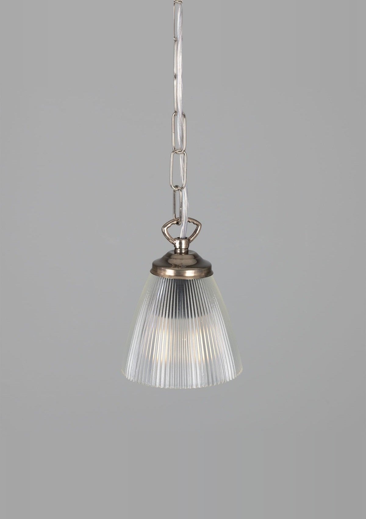 Gadar Small Prismatic Glass Pendant Light – Antique Silver