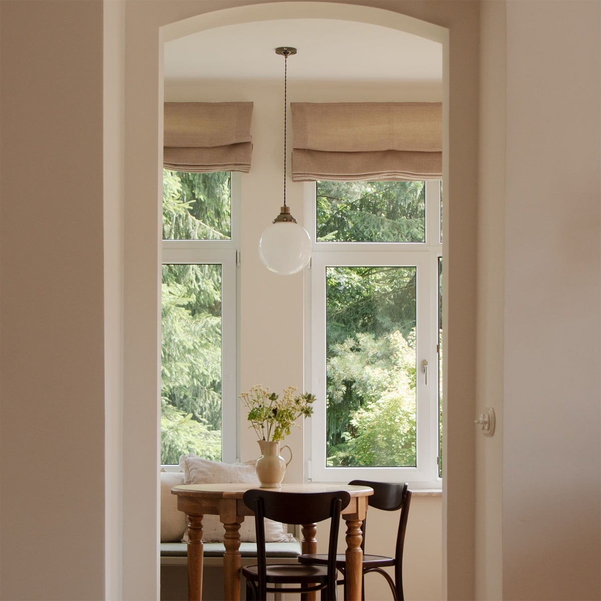 Gentry Opal Globe Pendant Light 9.75"