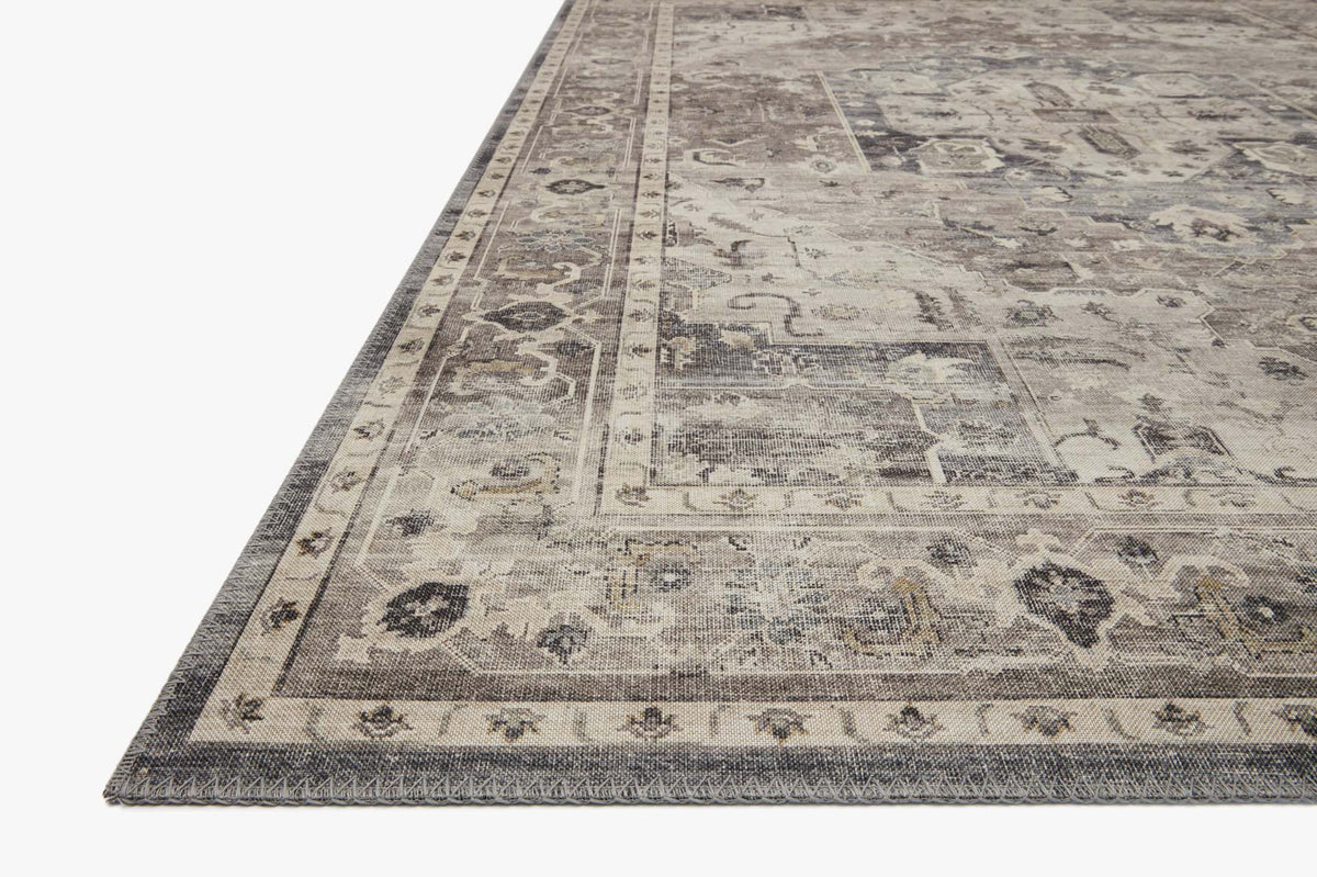Hathaway Steel/Ivory Rug – corner detail