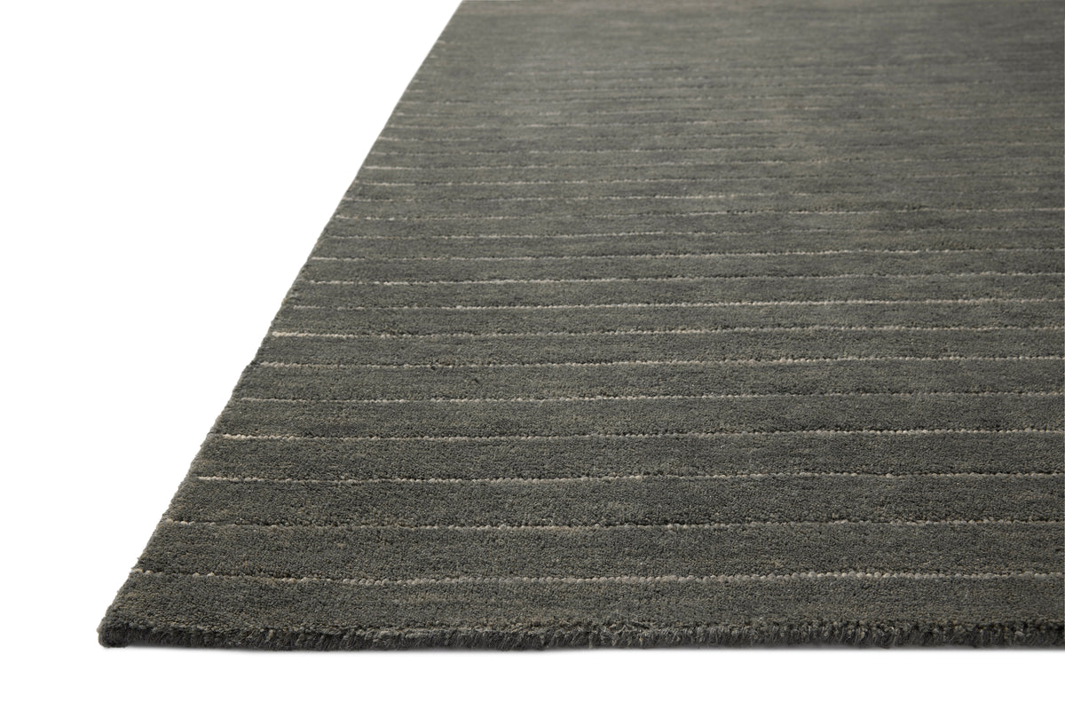 Henry Charcoal/Ivory Rug – corner detail