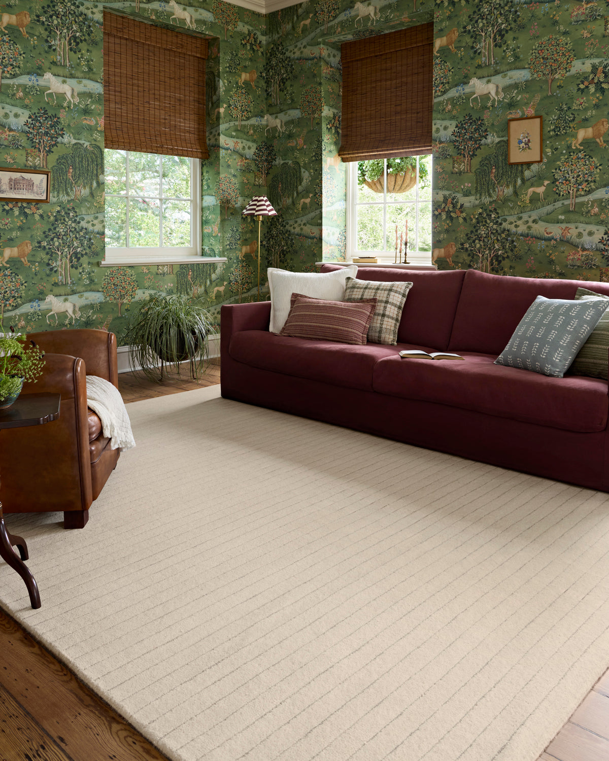 Henry Ivory/Dove Rug – room scene