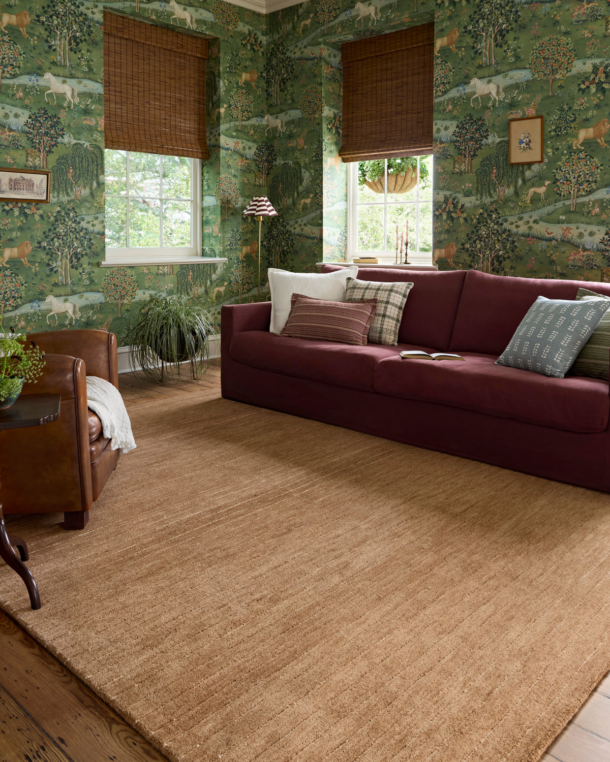 Henry Rust/Natural Rug – room scene