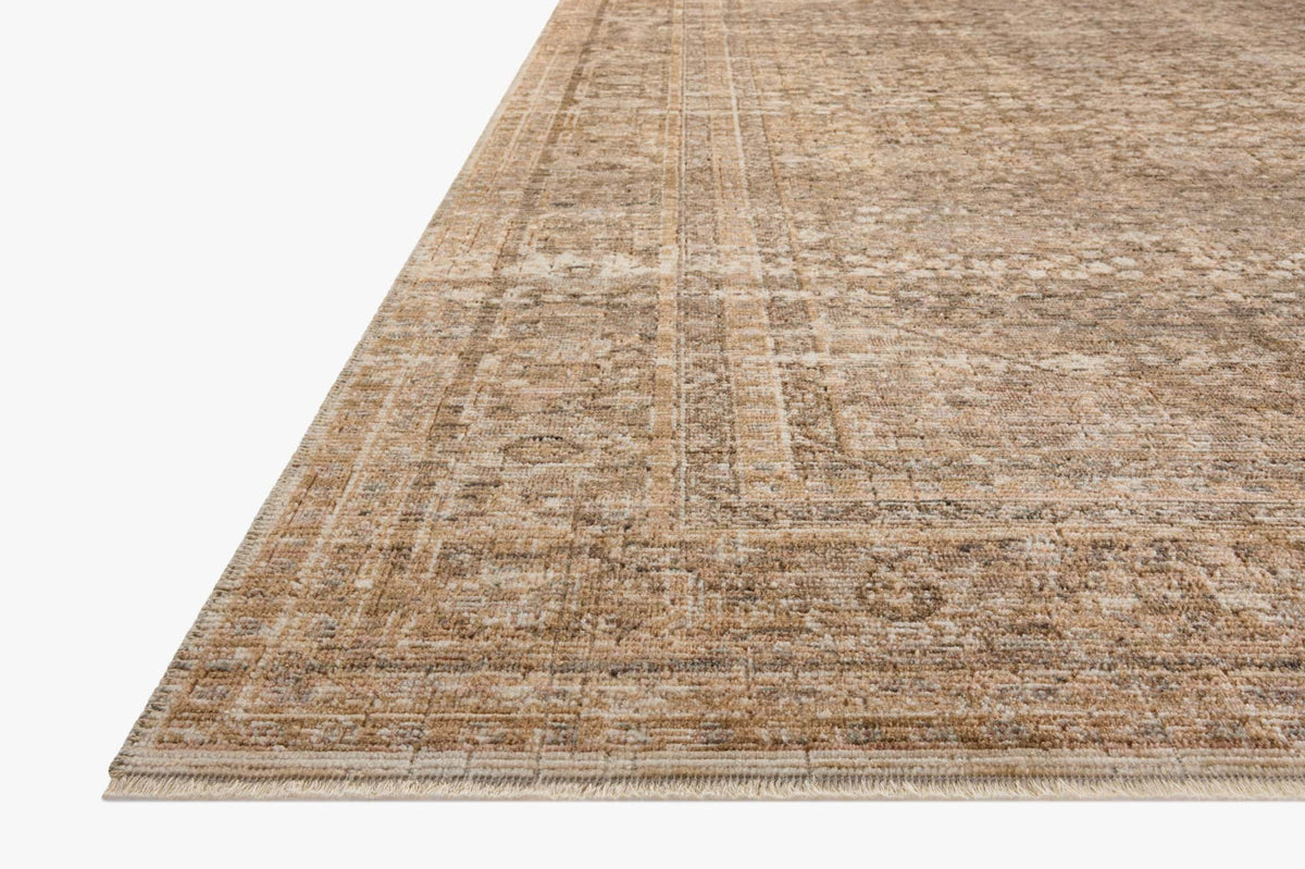 Heritage Clay/Natural Rug – corner detail