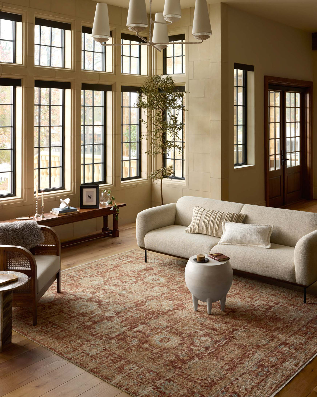 Heritage Brick/Multi Rug – room scene