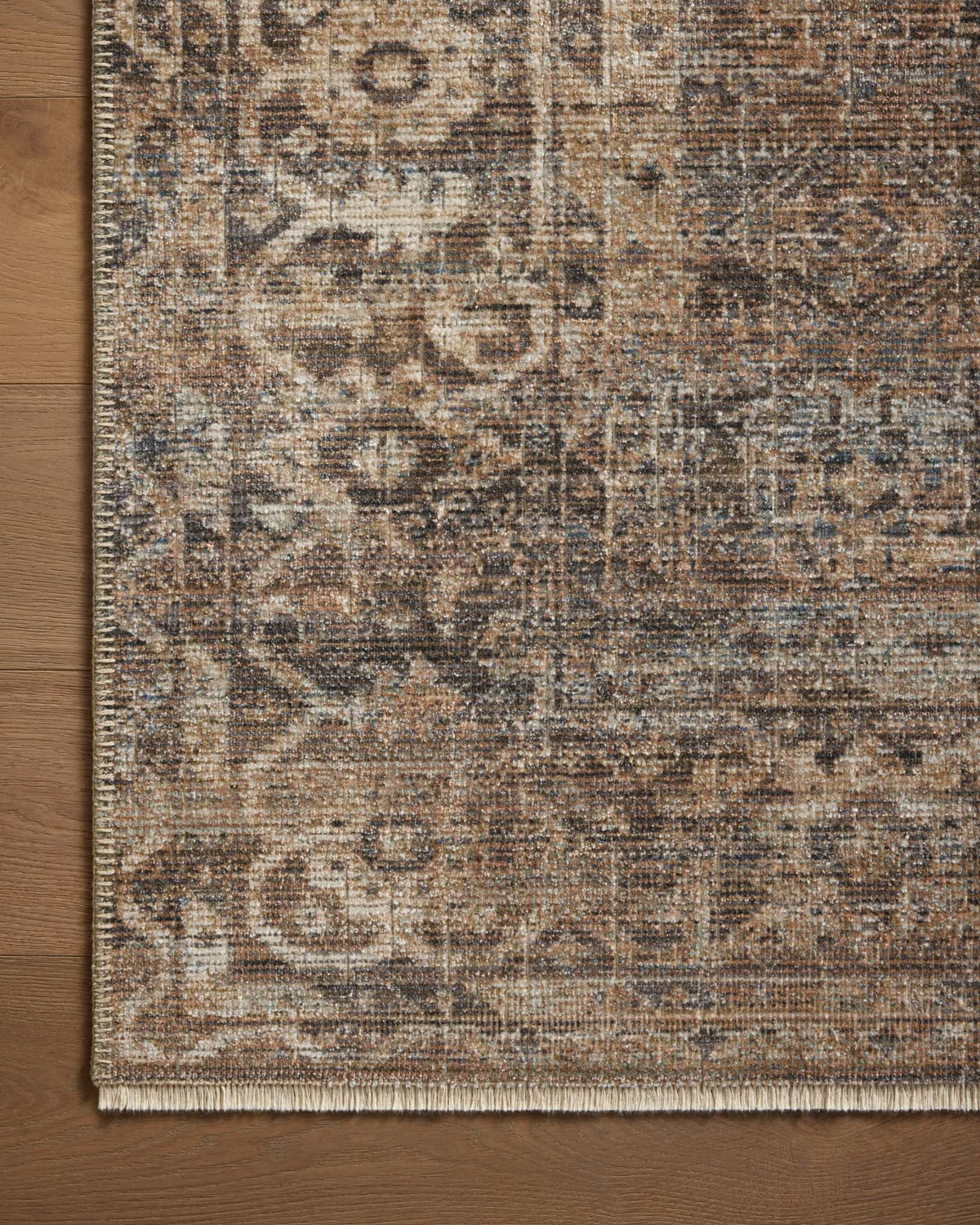 Heritage Mocha/Denim Rug – detail