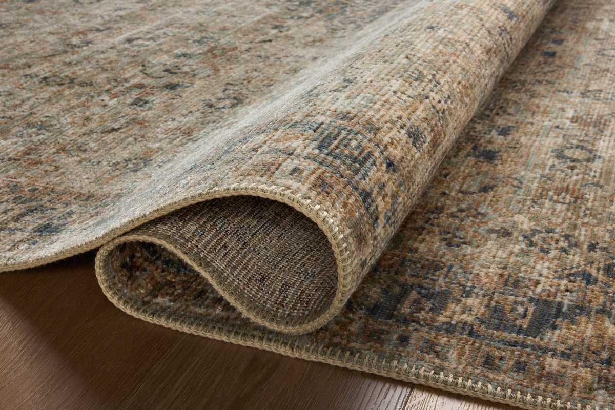 Heritage Sage/Navy Rug – detail
