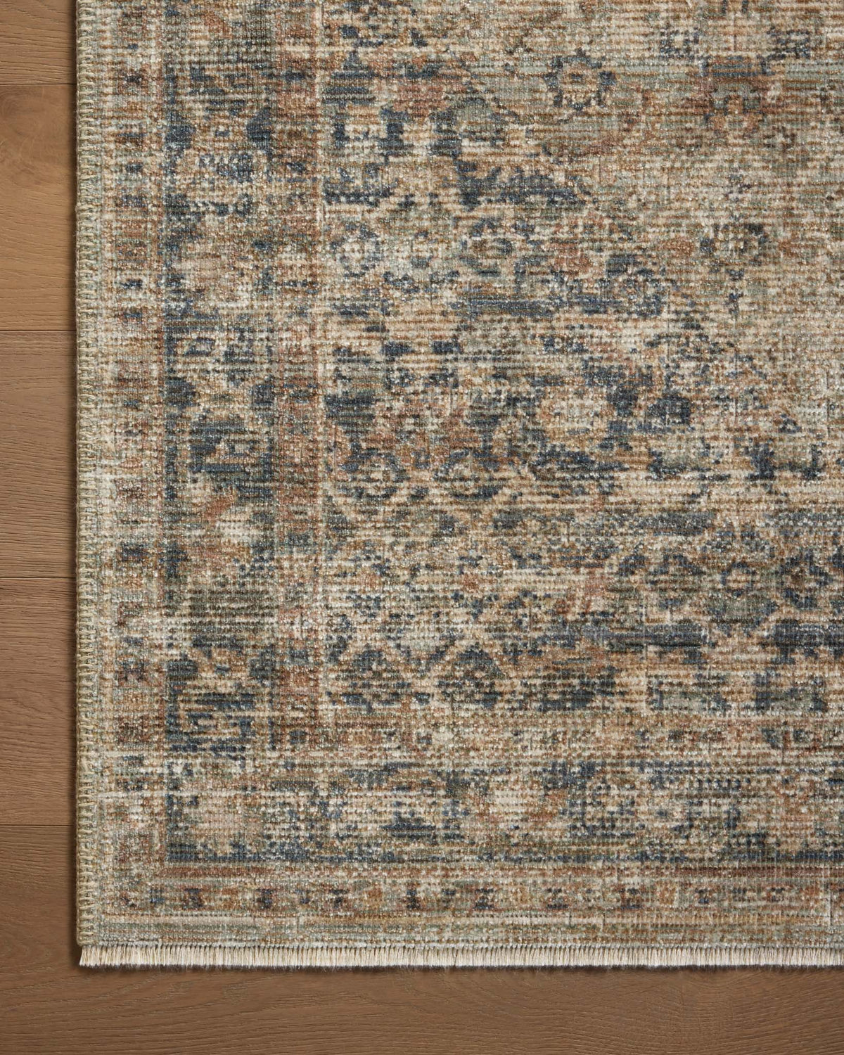 Heritage Sage/Navy Rug – detail
