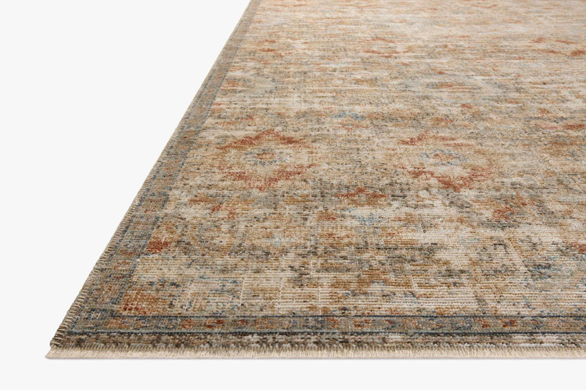 Heritage Grey/Sunset Rug – corner detail