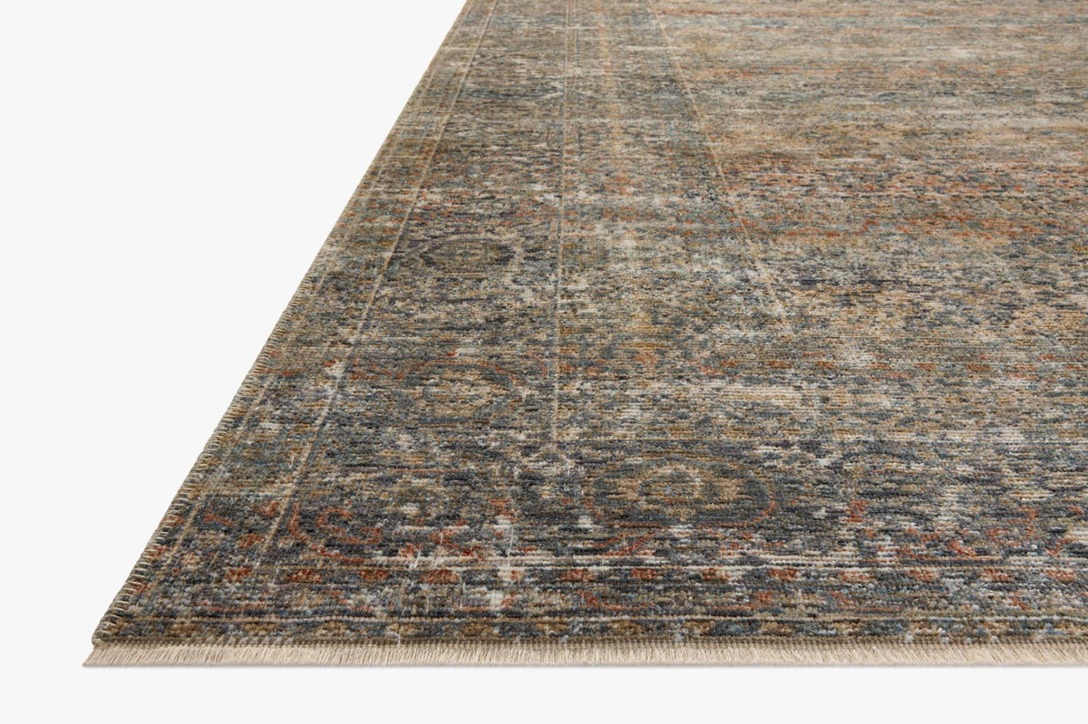 Heritage Midnight/Multi Rug – corner detail
