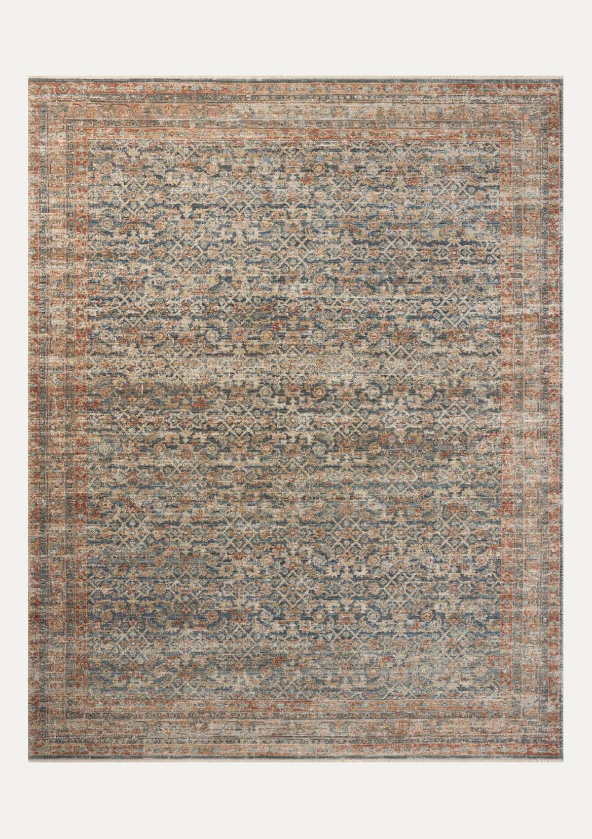 Heritage Blue/Rust Rug