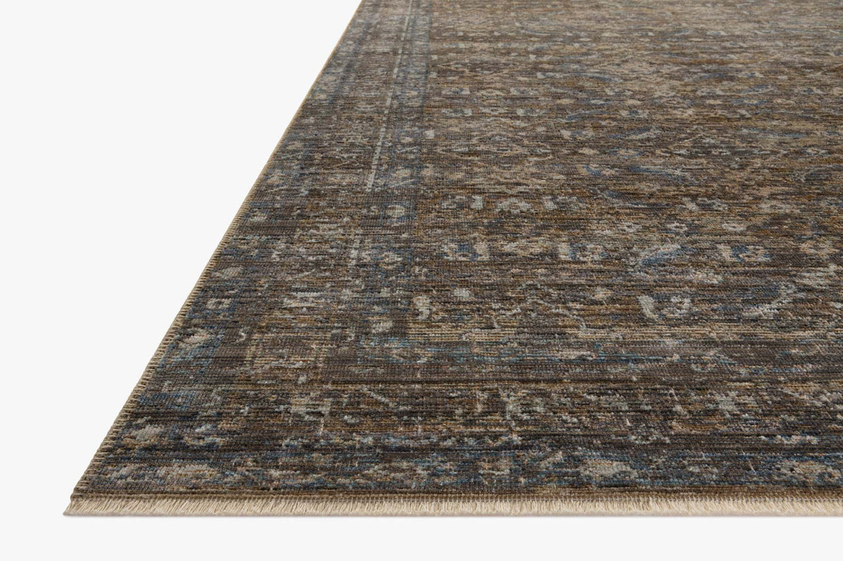 Heritage Lagoon/Tobacco Rug – corner detail