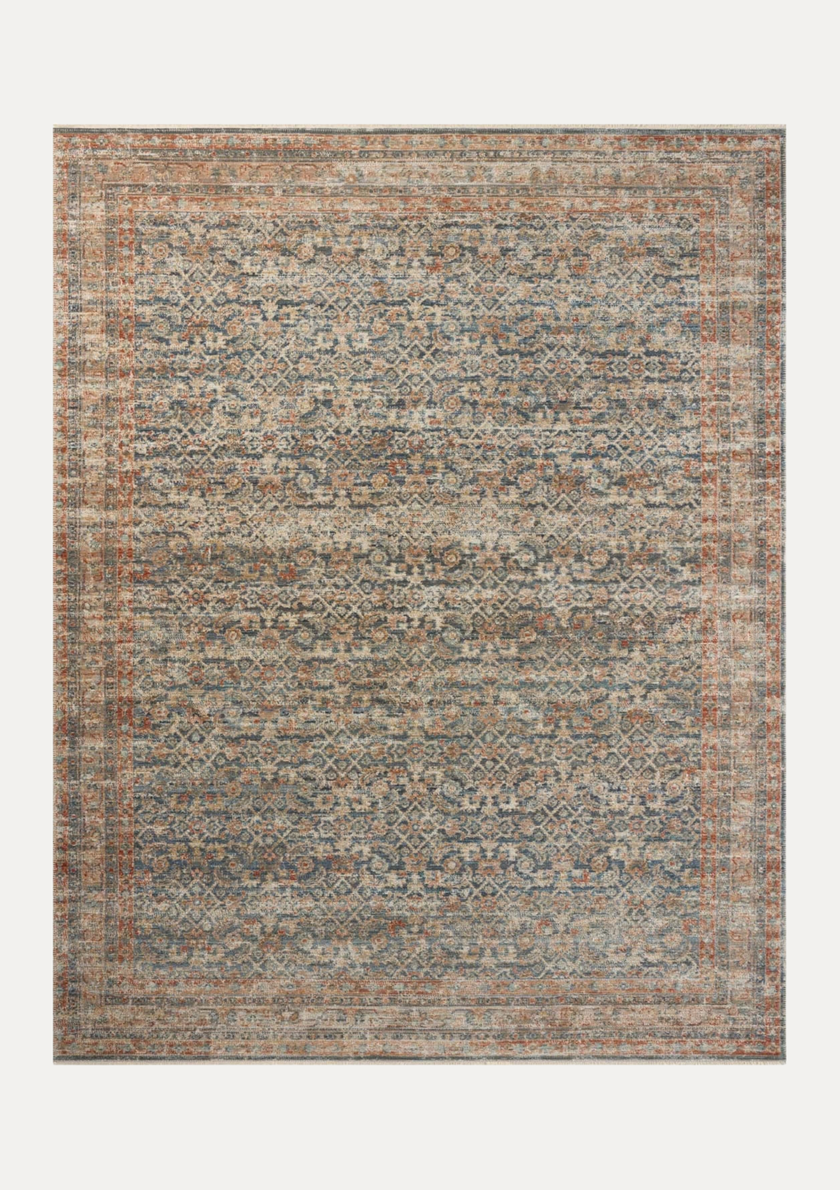 Heritage Blue/Rust Rug