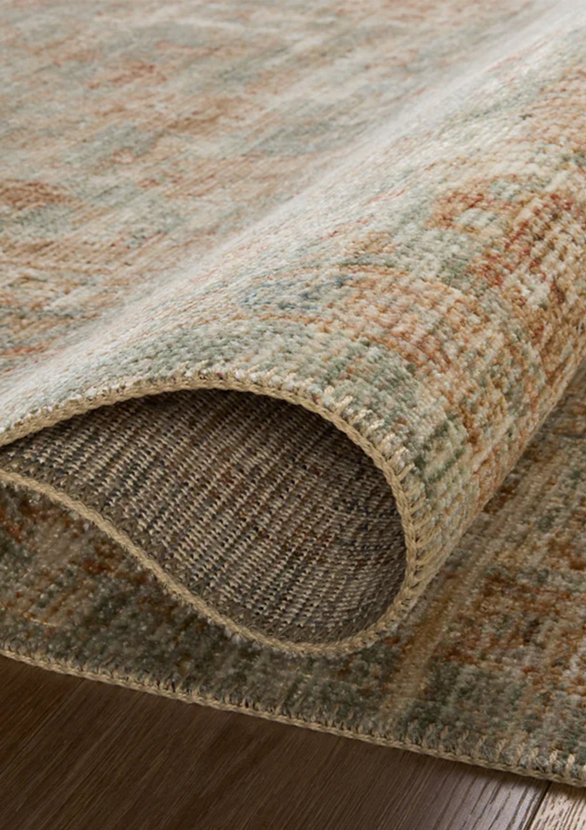 Heritage Aqua/Terracotta Rug