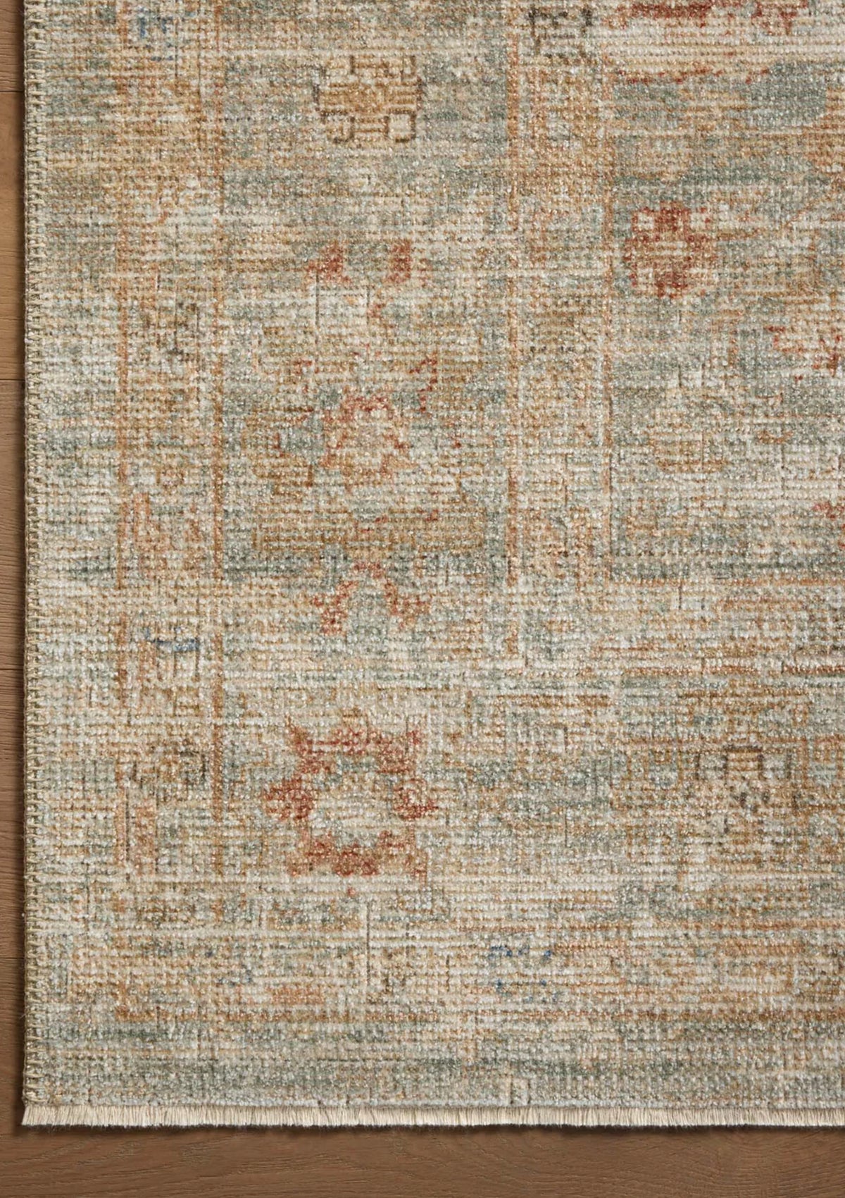 Heritage Aqua/Terracotta Rug