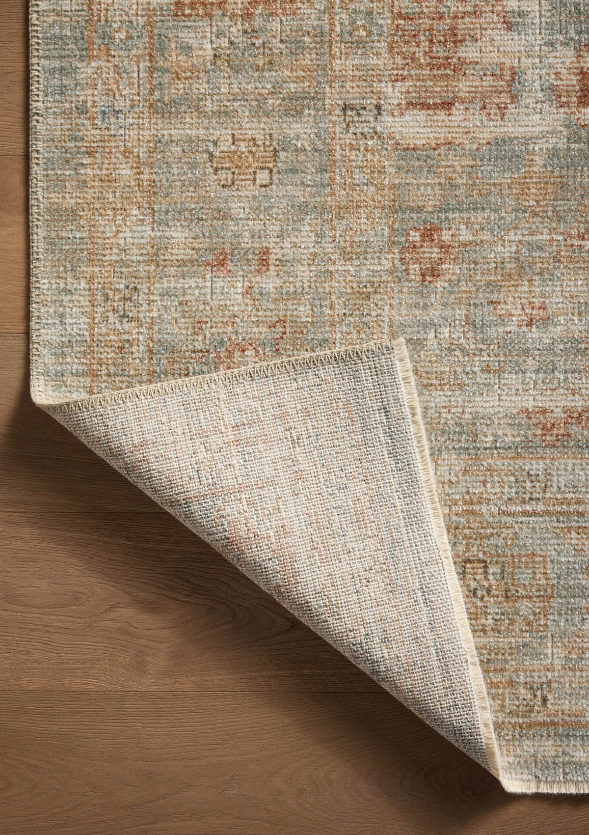 Heritage Aqua/Terracotta Rug