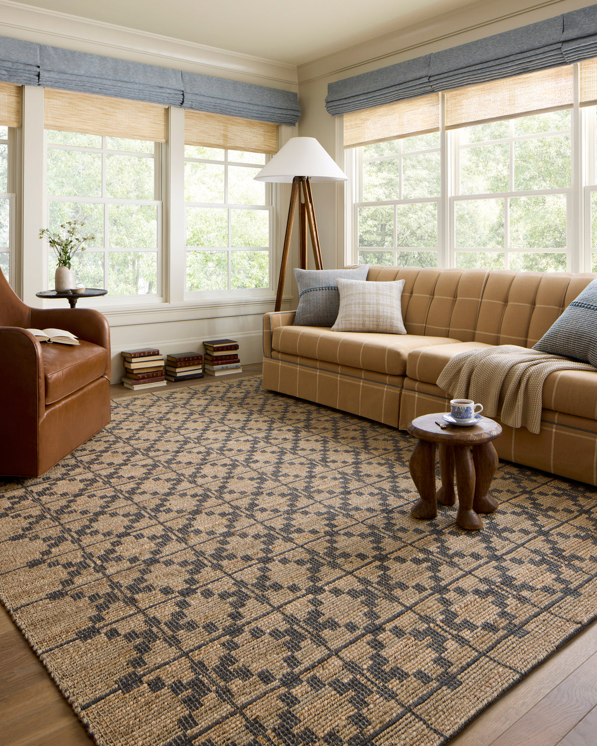 Judy Natural/Graphite Rug – room scene