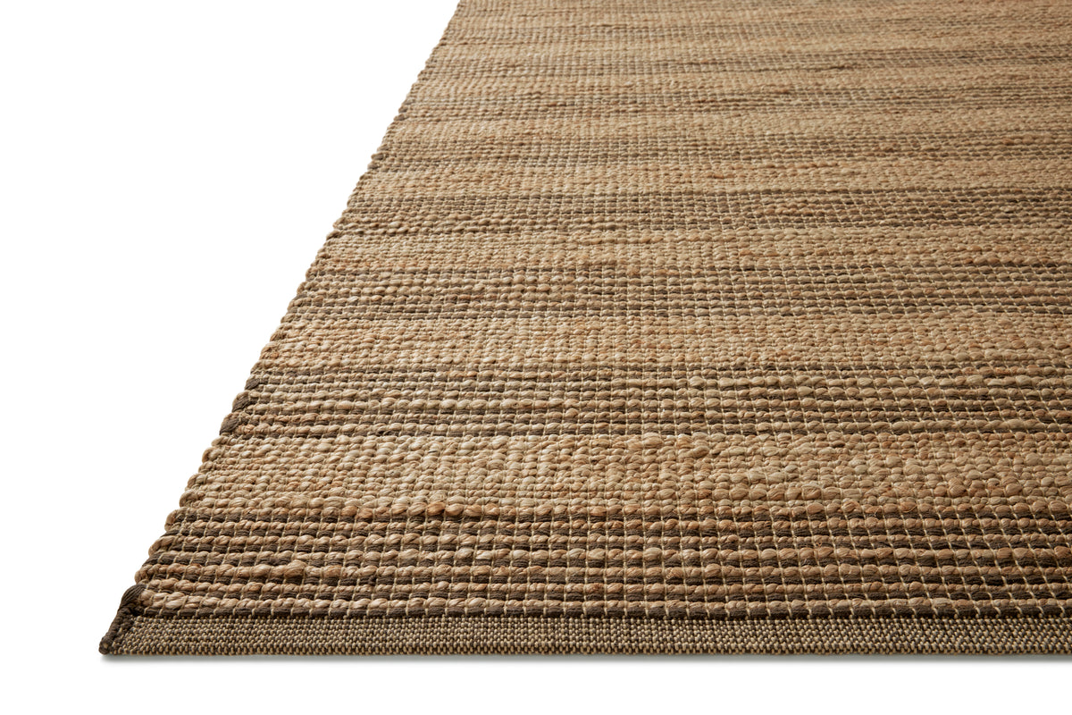 Judy Natural/Chocolate Rug – corner detail