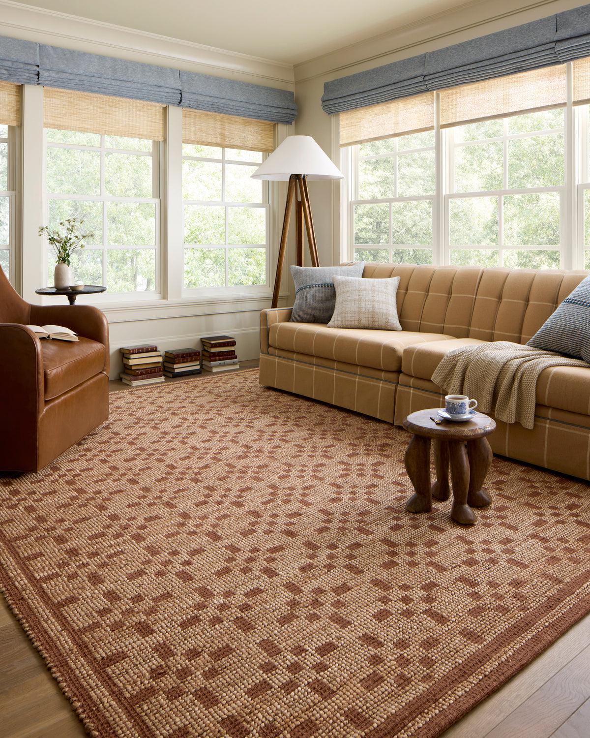 Judy Natural/Spice Rug – room scene