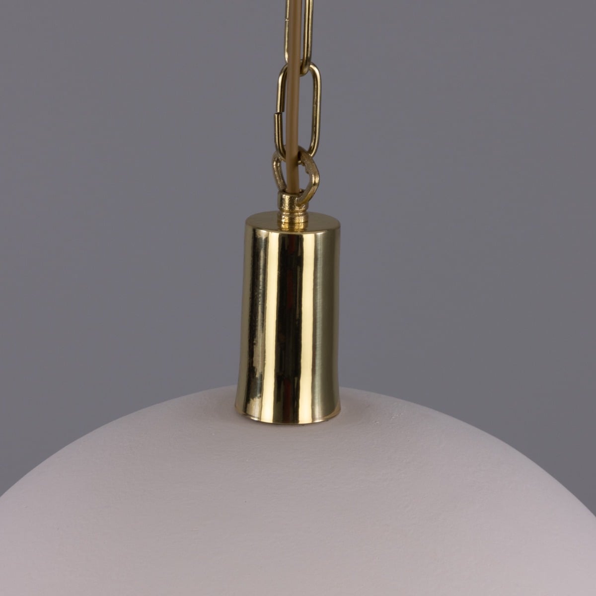 Kauri Rounded Dome Pendant Light, Matte White